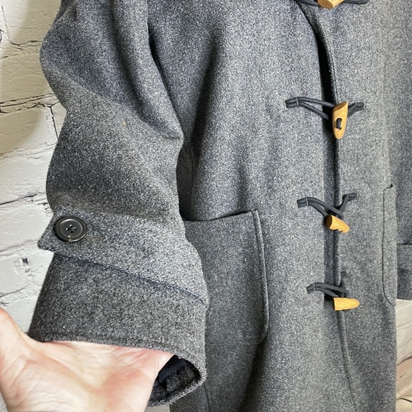 J Crew Toggle Button Hooded Coat -  Gray - Size medium - Picture 4 of 9